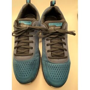 Skechers Men Track Ripkent Sneakers  9.5 NVBL Memory Foam 232399 PRE-OWNED